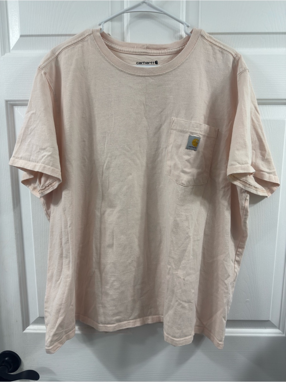 Carhartt Pocket Tee in Light Blush Pink